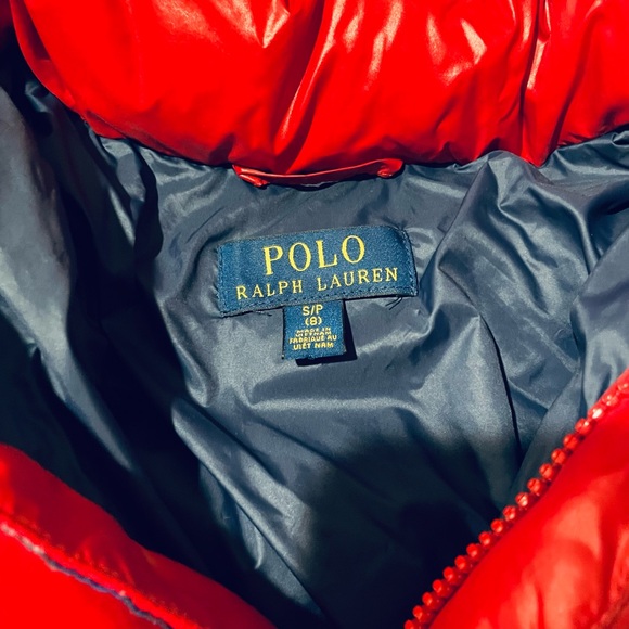 Polo Ralph Lauren Red Puffer Jacket - Picture 2 of 4